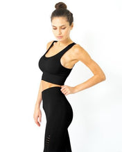 Load image into Gallery viewer, Mesh Seamless Set - Black Savoy Active