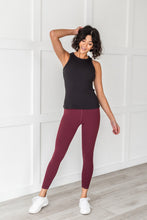 Load image into Gallery viewer, Ciara Leggings- Wine Living Free Beauty