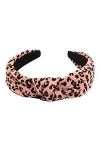 Hdh3135pk - Pink Animal Print Fabric Fashion Headband Riah Fashion