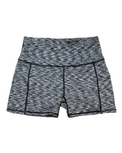 Load image into Gallery viewer, Calcao High Waist Shorts With Pocket - Silver/Grey Savoy Active