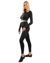 Load image into Gallery viewer, Fratessa Seamless Set - Black Savoy Active