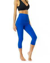 Load image into Gallery viewer, Sky Blue High Waisted Capri Leggings Savoy Active