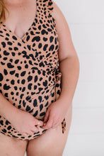 Load image into Gallery viewer, Hear Me Roar Leopard Ruffle Sleeve Swimsuit Living Free Beauty